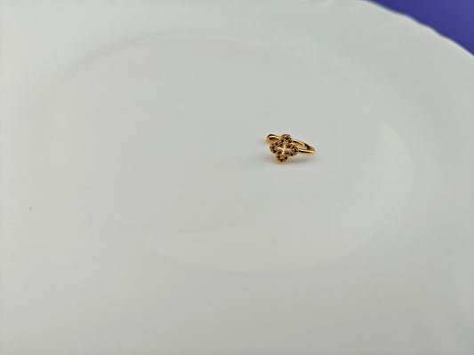 18 K PLATED MULTI USE GOLD NOSEPIN/EARCUFF SINGLE