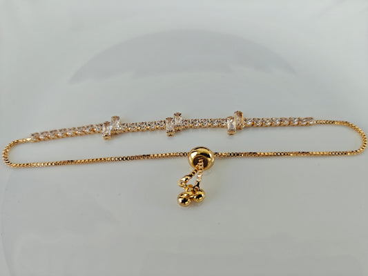 ADJUSTABLE GOLD CHAIN BRACELET I A1