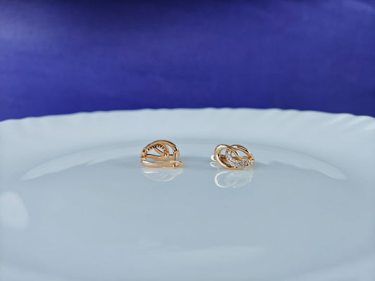 ROSEGOLD EARRING 3A  BT3