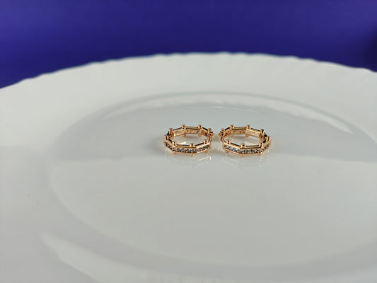 ROSEGOLD EARRING 6N BT2 X