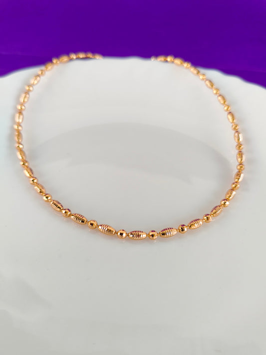 UNISEX ROSEGOLD CHAIN W U