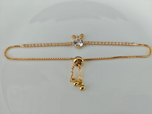 ADJUSTABLE GOLD CHAIN BRACELET J A1