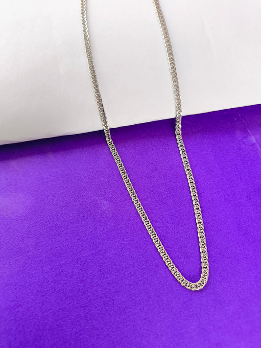 UNISEX SILVER CHAIN A U