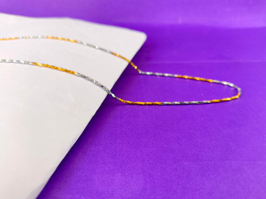 UNISEX GOLD SILVER CHAIN H U