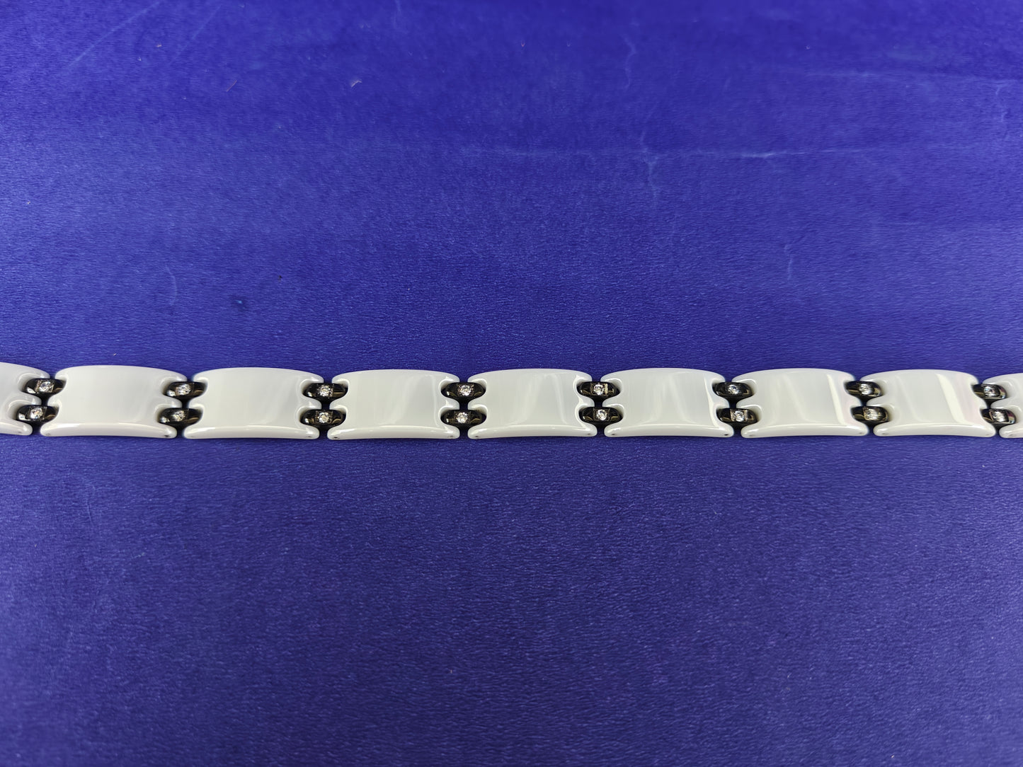 MENS SILVER WHITE CHAIN BRACELET I xx