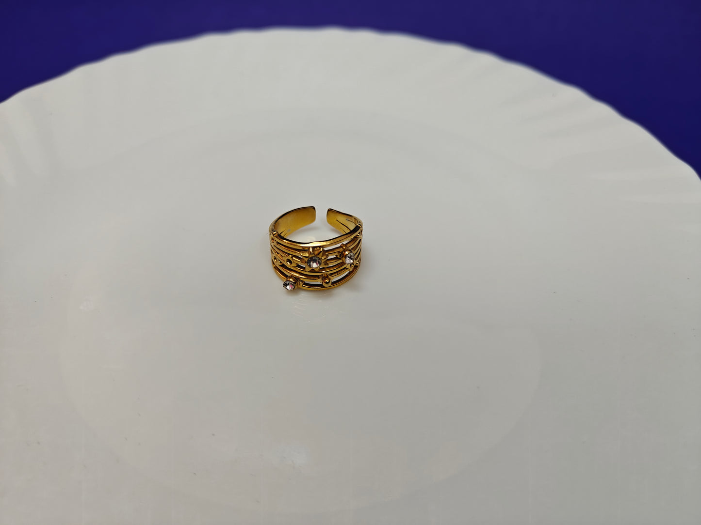 GOLD  ADJUSTABLE RING xx