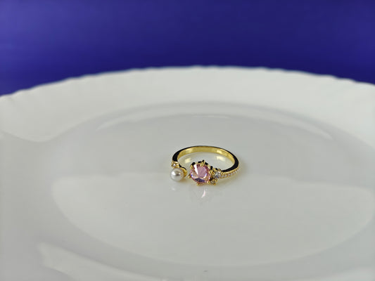 ADJUSTABLE GOLD RING X