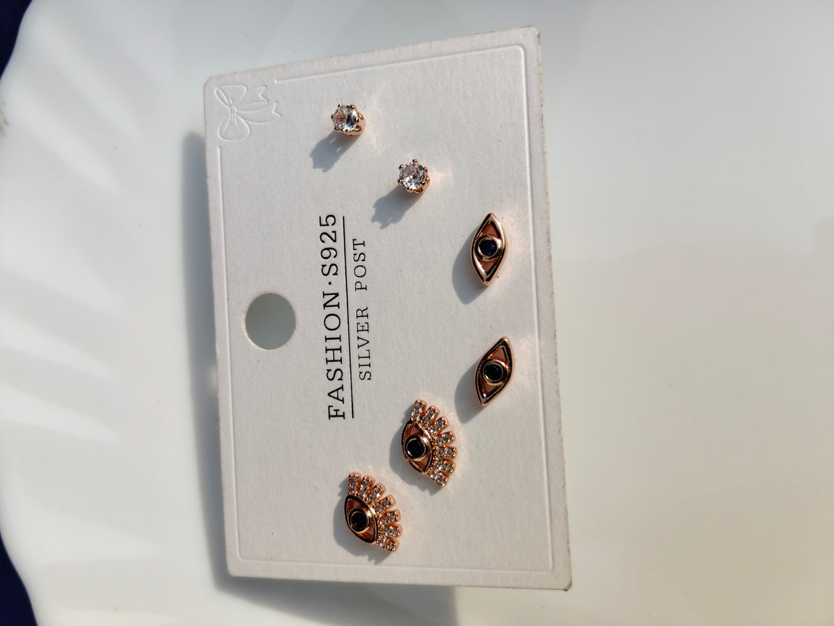ROSE GOLD COMBO EARRING C Y