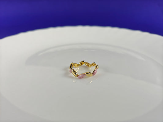 ADJUSTABLE GOLD RING X