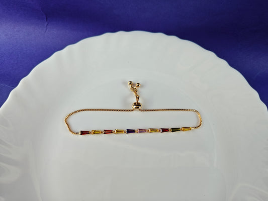 ADJUSTABLE GOLD CHAIN BRACELET 2C A2 xx