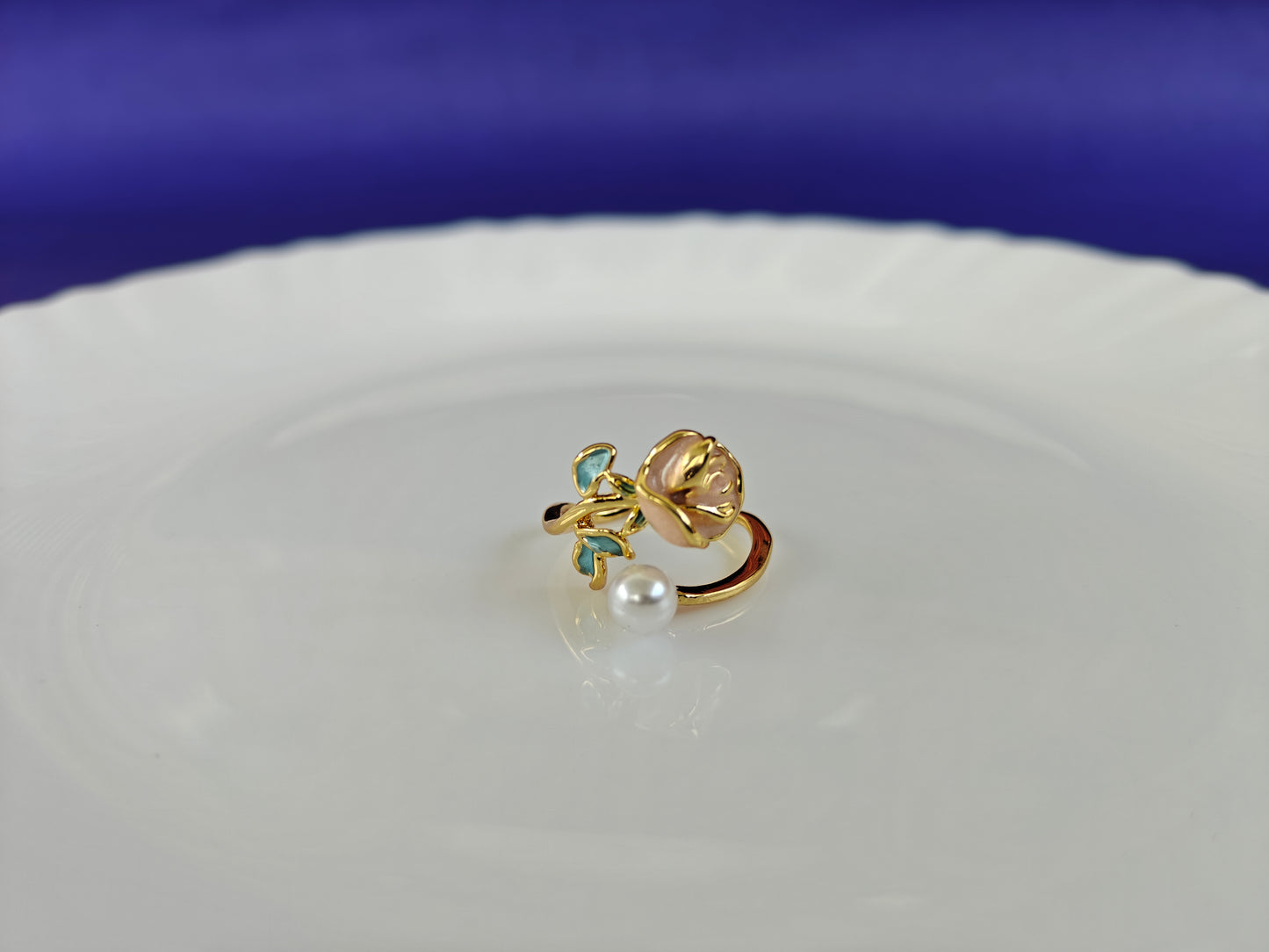 GOLD ADJUSTABLE RING X