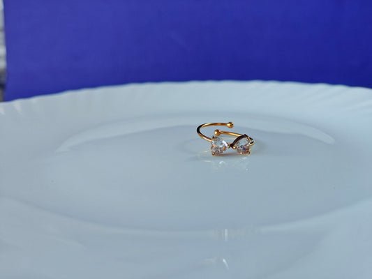 GOLD ADJUSTABLE RING ..