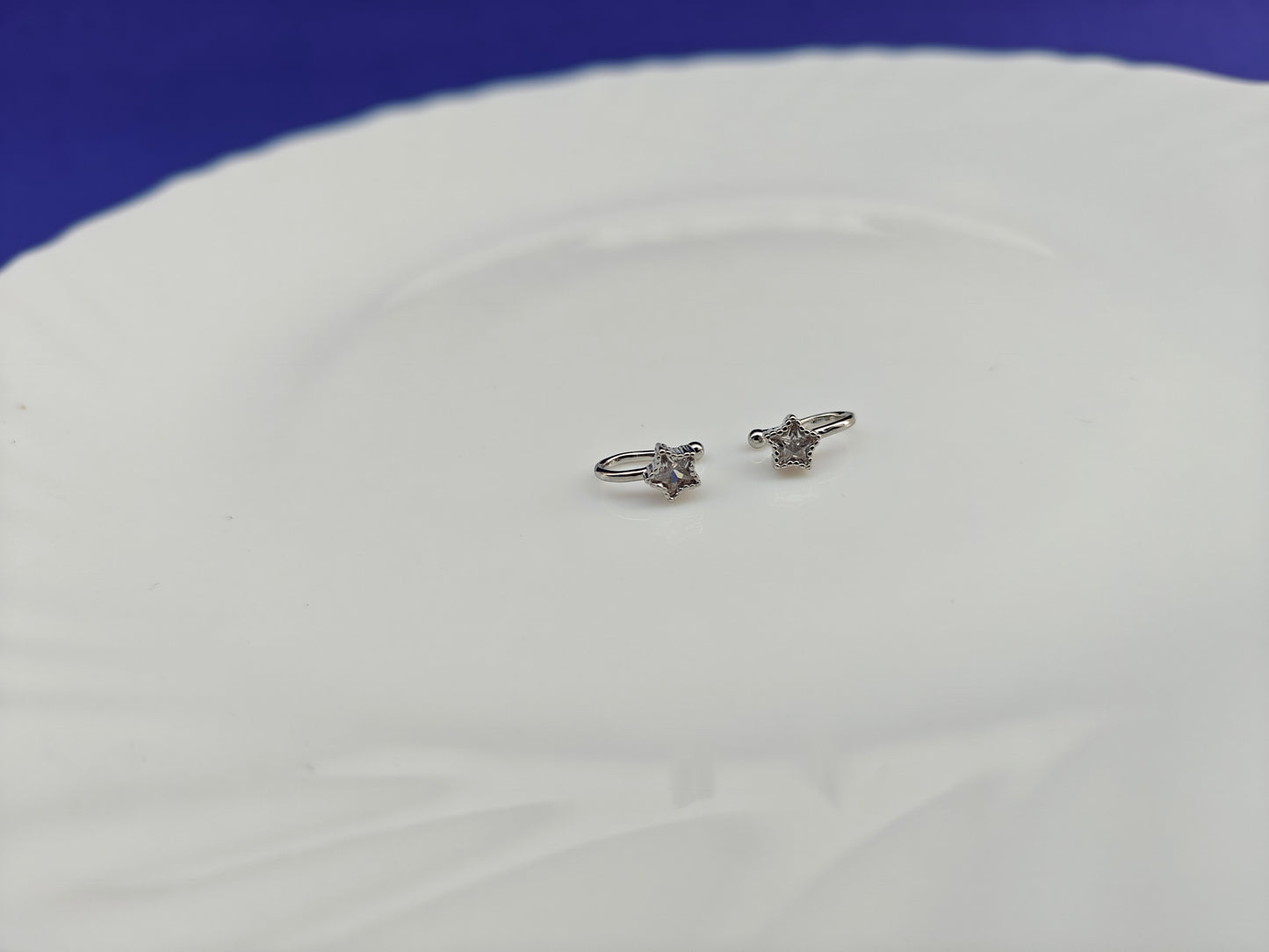 18 K PLATED MULTI USE SILVER NOSEPIN/EARCUFF SINGLE