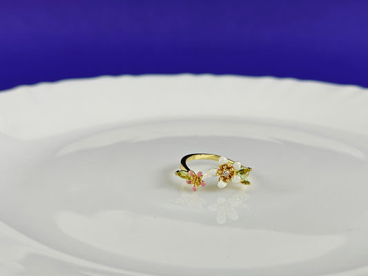 ADJUSTABLE GOLD RING X