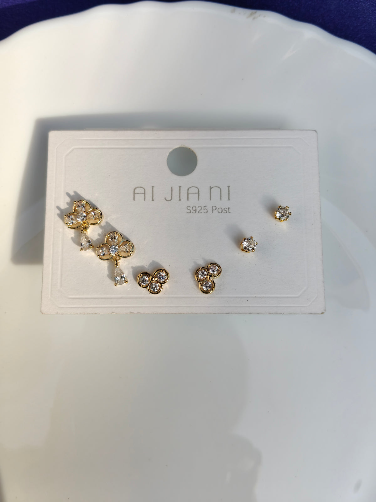 GOLD COMBO EARRING 2A Y