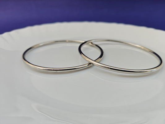 SILVER BANGLES