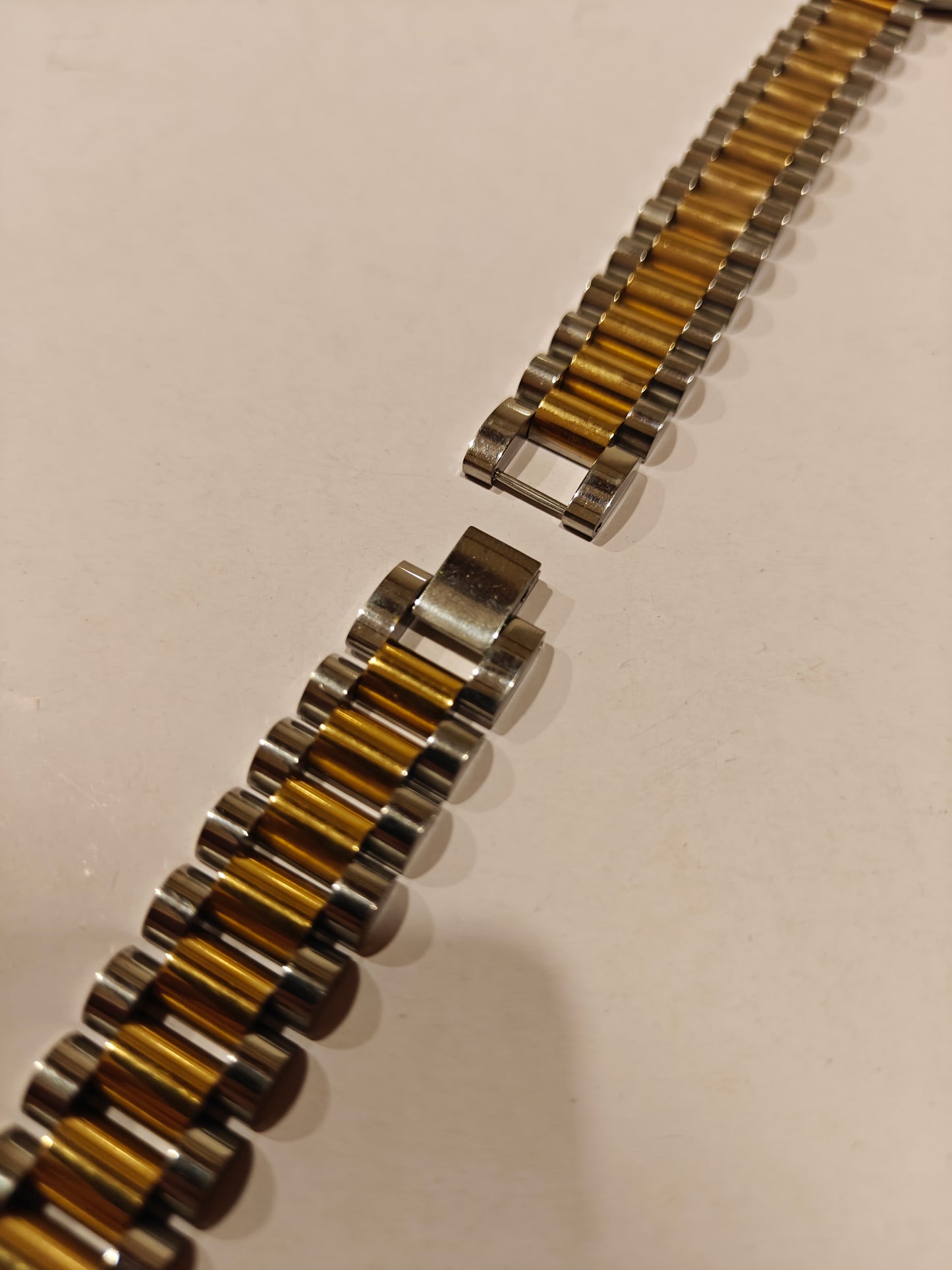 MENS GOLD SILVER CHAIN BRACELET B xx