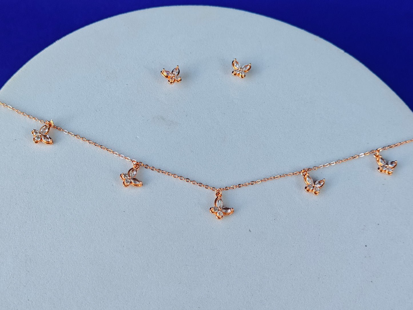 FULLY ADJUSTABLE GOLD CHAIN COMBO WITH EARRINGS