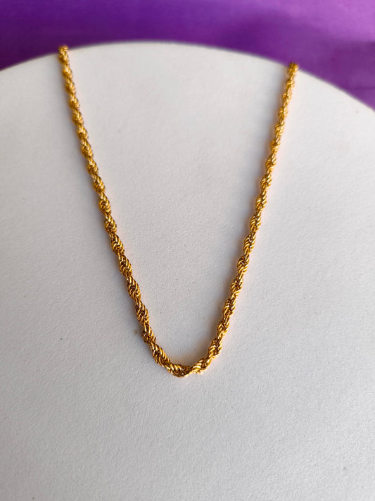 UNISEX  ROSEGOLD CHAIN V U