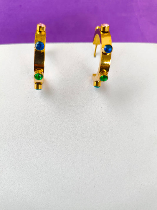 GOLD EARRING  7A T7 X