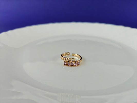 ADJUSTABLE ROSEGOLD RING X