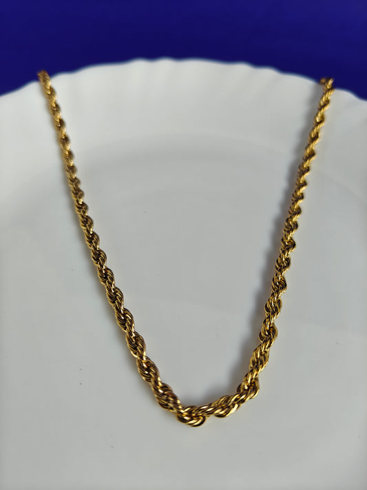 UNISEX GOLD  CHAIN O2 U