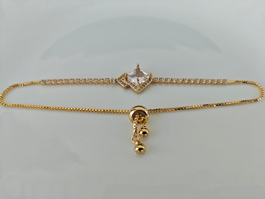 ADJUSTABLE GOLD CHAIN BRACELET D  A1