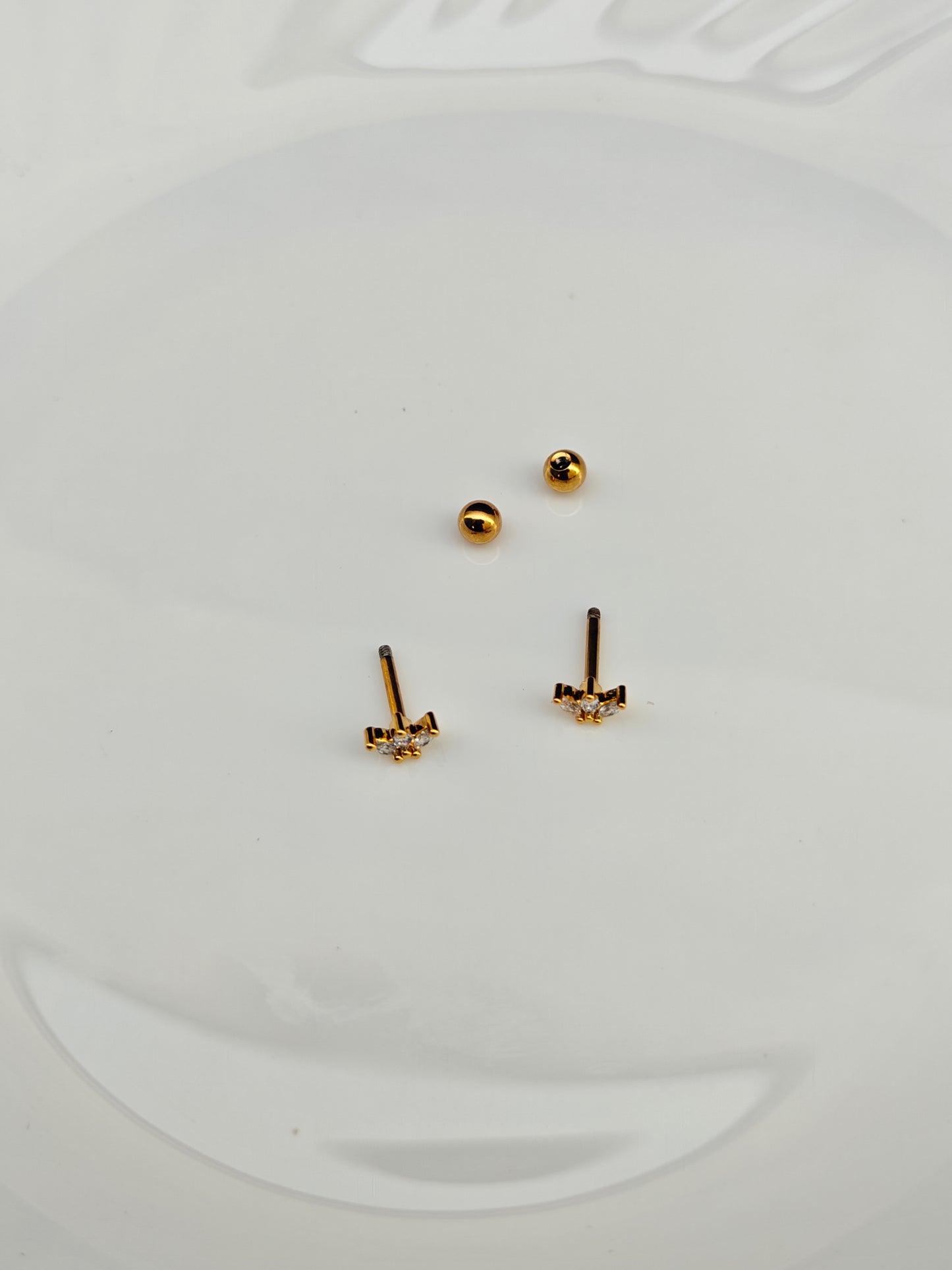 SCREW TYPE EARRINGS ANTI TARNISH AS 5