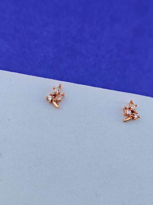SCREW TYPE GOLD EARRINGS ANTI TARNISH AS 4.