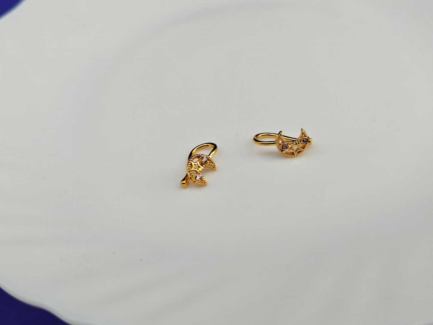 18 K PLATED MULTI USE GOLD NOSEPIN/EARCUFF SINGLE