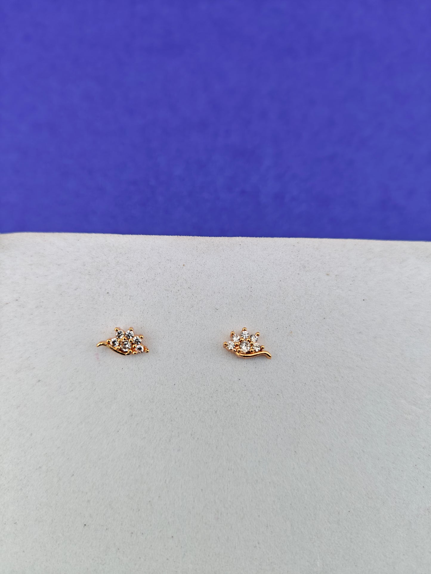 SCREW TYPE GOLD EARRINGS ANTI TARNISH AS 4.