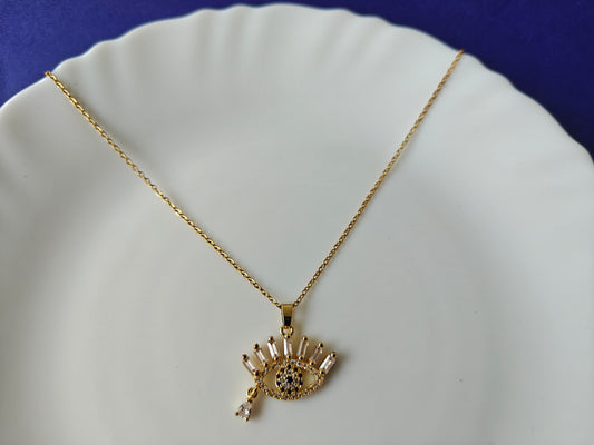 GOLD EVIL EYE 1176