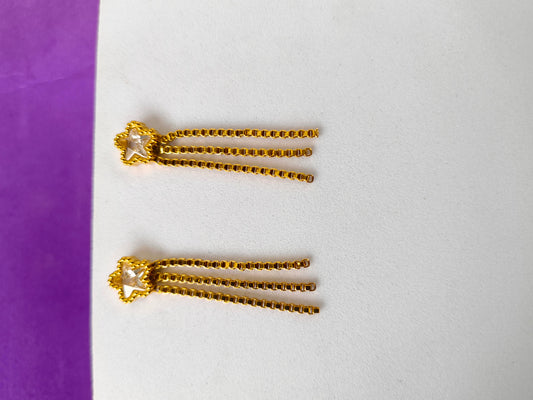 GOLD EARRING  7D T7 X