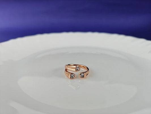 ADJUSTABLE ROSEGOLD RING X