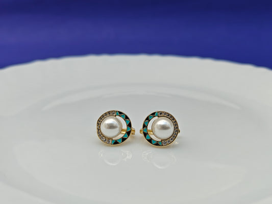 GOLD EARRING  8Z T7 X