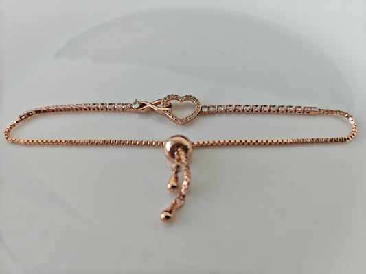 ADJUSTABLE ROSEGOLD CHAIN BRACELET G2 A1