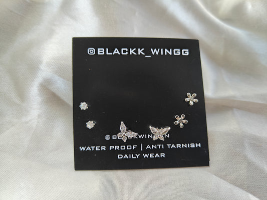 SILVER COMBO EARRING S1 Y