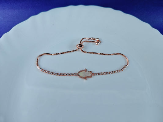ADJUSTABLE ROSEGOLD CHAIN BRACELET R  A2 xx