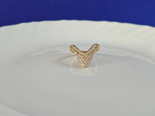 GOLD ADJUSTABLE RING ..