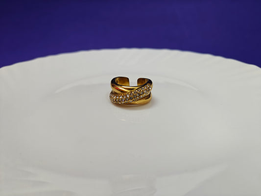 GOLD ADJUSTABLE RING xx