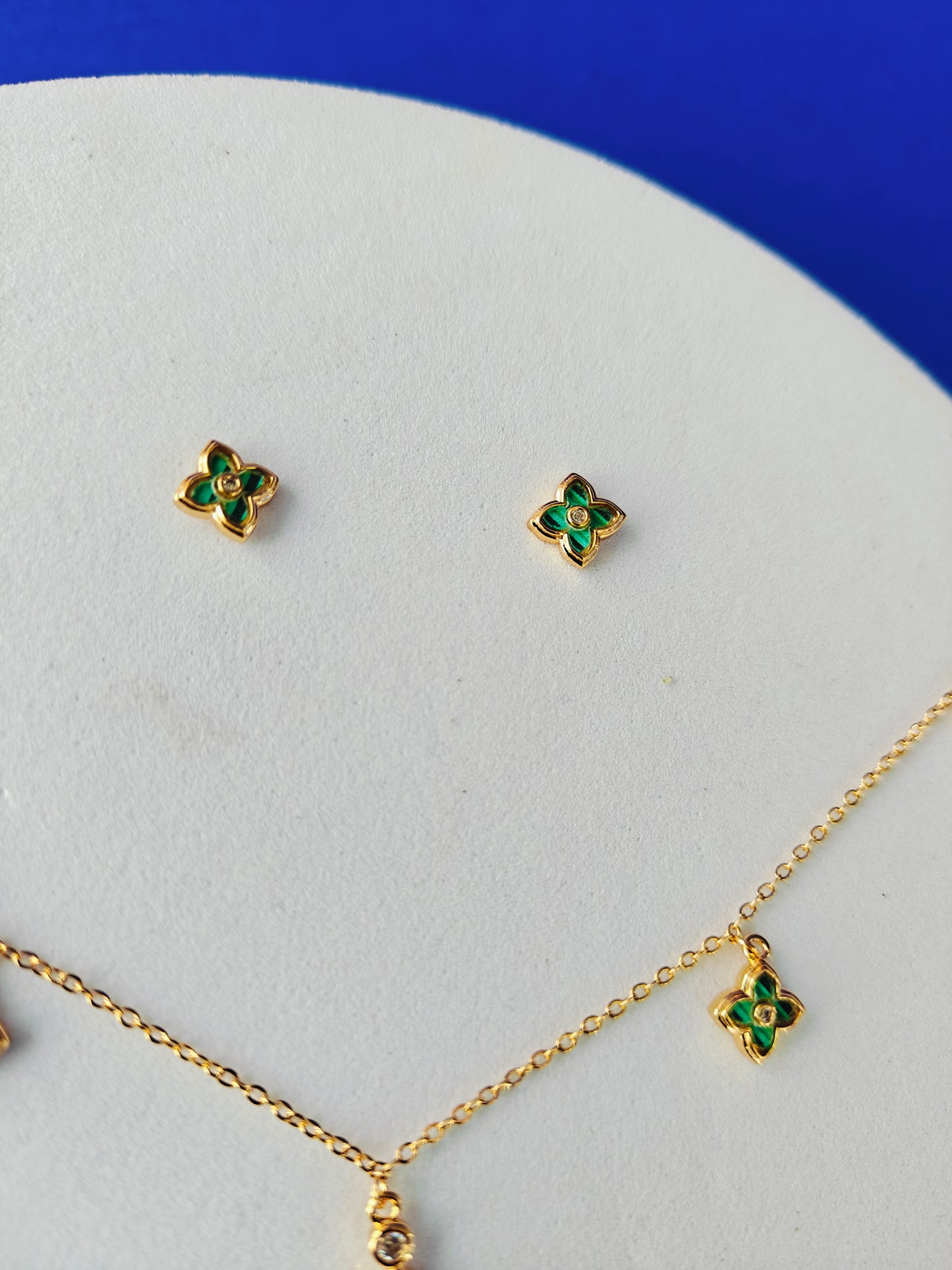 FULLY ADJUSTABLE GOLD CHAIN COMBO WITH EARRINGS