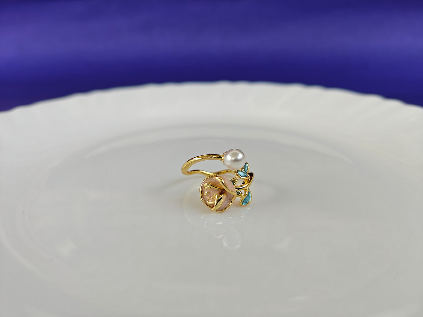 GOLD ADJUSTABLE RING X
