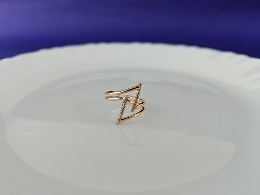 ADJUSTABLE ROSEGOLD RING X