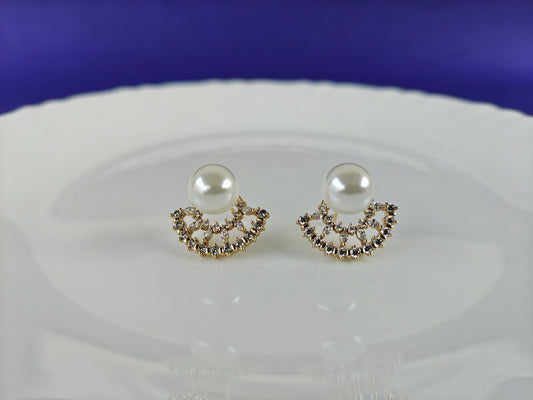 GOLD EARRING  8F T7 X